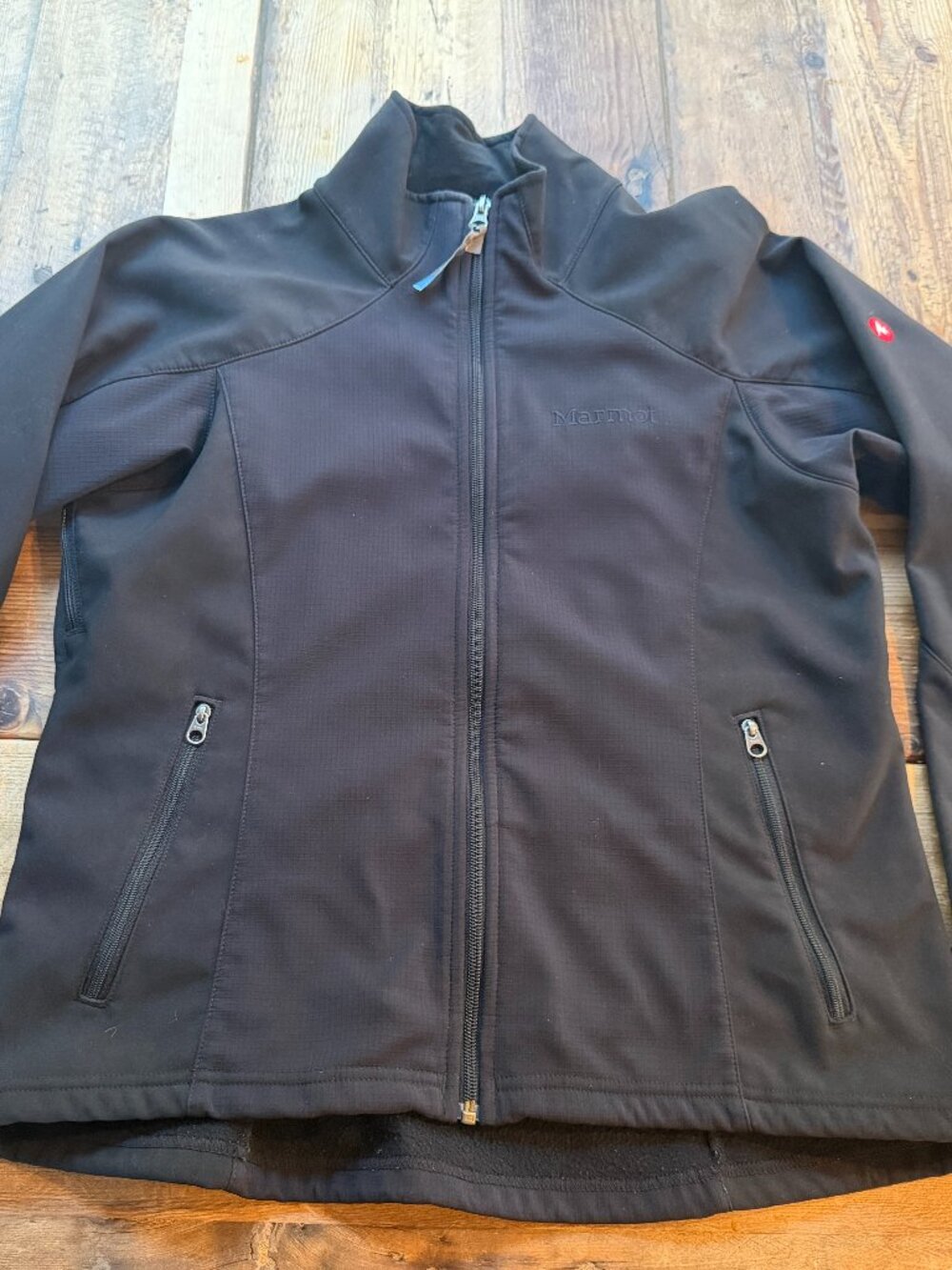 Marmot Women's Windstopper Softshell Fleece Lined Jacket Black Size Large